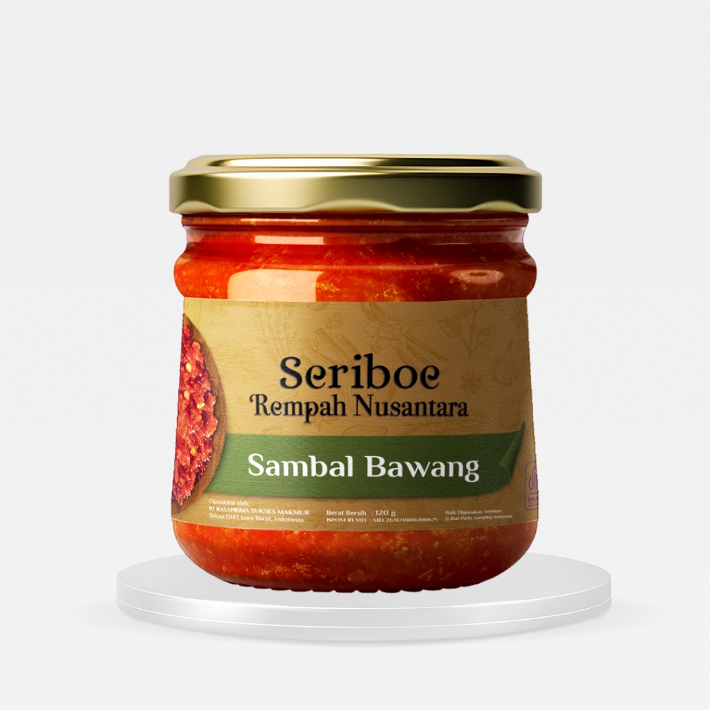 

(FREE BUMBU NASI GORENG SAMBAL MATAH 50G) 2 X SAMBAL BAWANG 120G JAR