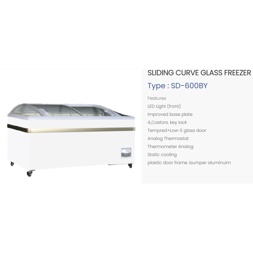 GEA CHEST FREEZER SLIDING CURVE GLASS FREEZER