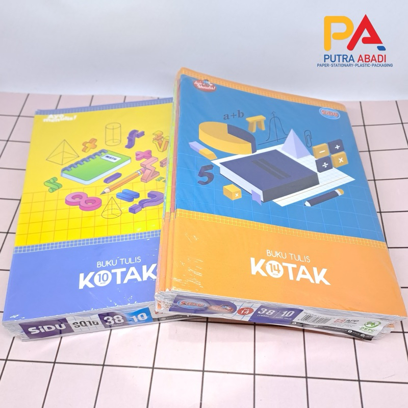 

Buku Tulis KOTAK SIDU STRIMIN 38 Lembar (Isi 10 buku) Buku Kotak Mandarin Buku Kotak Matematika