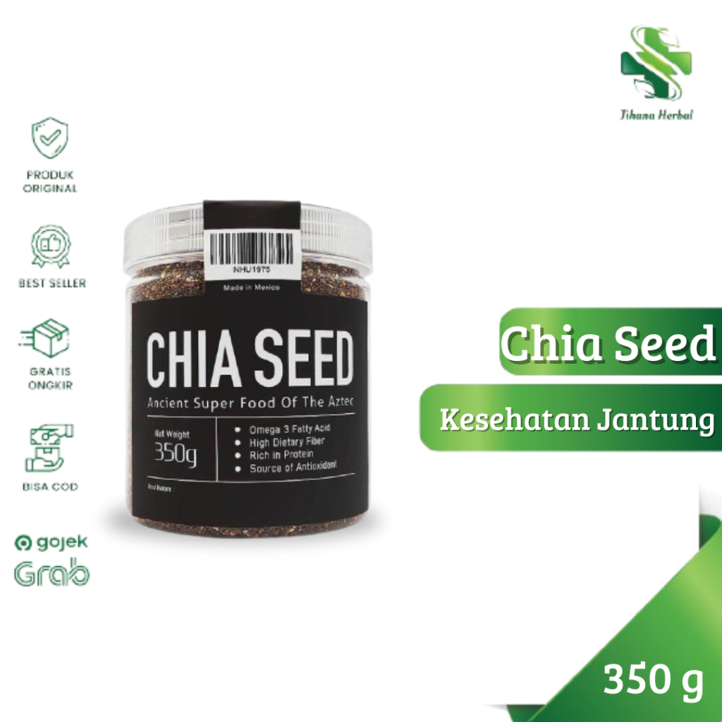 

Chia Seed Organik Mexico 350 Gram - Membantu menurunkan tekanan darah