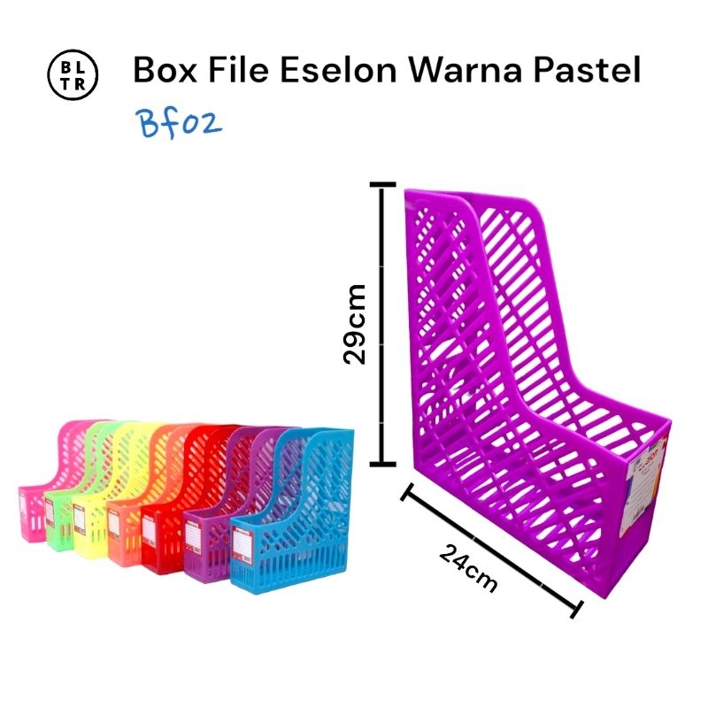 

PCS / BOX FILE ESELON WARNA PASTEL PLASTIK TEBAL (BF02) /BOX PENYIMPAN BERKAS//NEW ORIGINAL