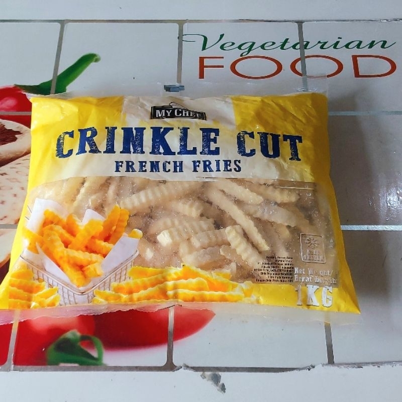 

CRINKLE CUT, FRENCH FRIES, 1kg, MY CHEF