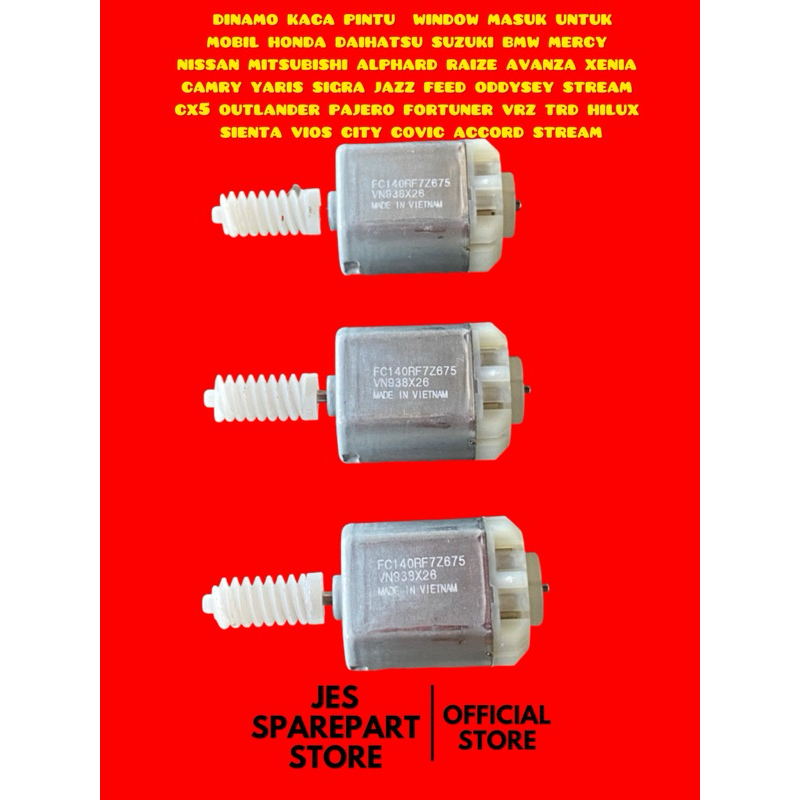 dinamo kaca pintu window masuk untuk mobil honda daihatsu suzuki bmw mercy nissan mitsubishi alphard