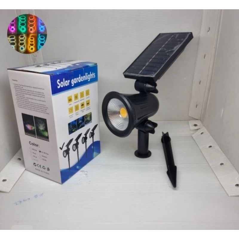 Lampu Taman Tancap solar panel cob 4 watt 5 watt