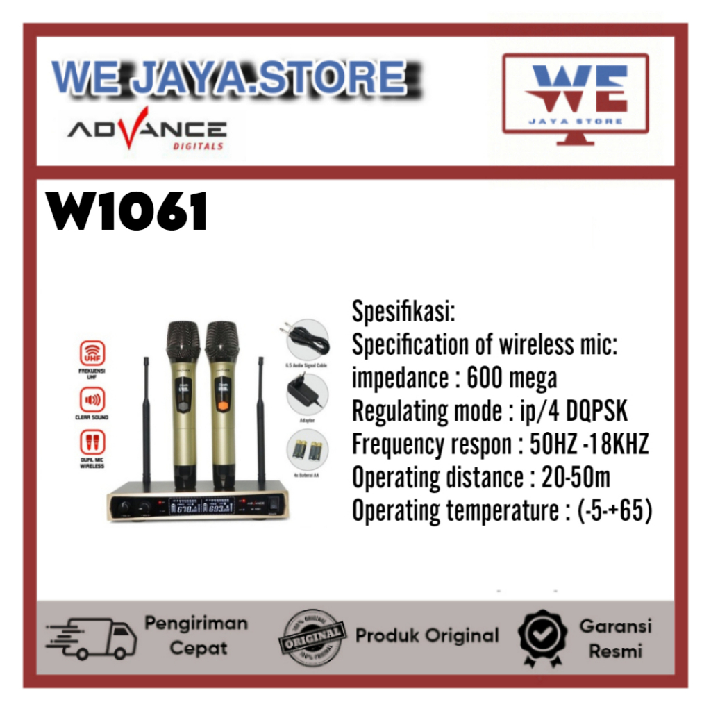 MIC WIRELESS ADVANCE W1061