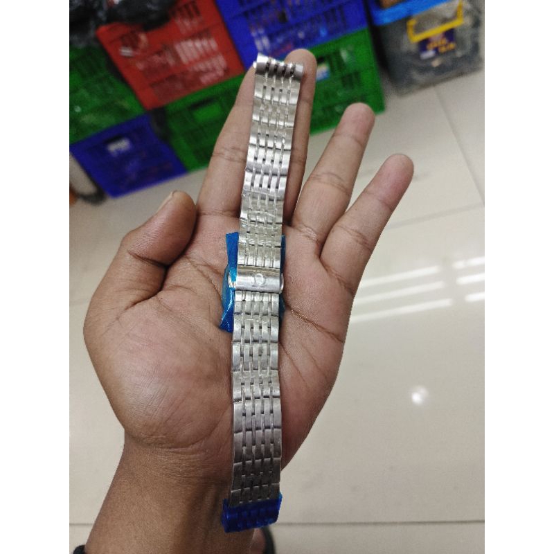 RANTAI JAM OMEGA 20MM STAINLESS STEEL