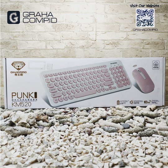 KEYBOARD + MOUSE DIVIPARD WIRELESS KM520 | ORIGINAL
