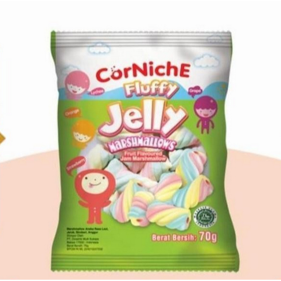 

CORNICHE FLUFFY JELLY MARSHMALLOWS 70 GR