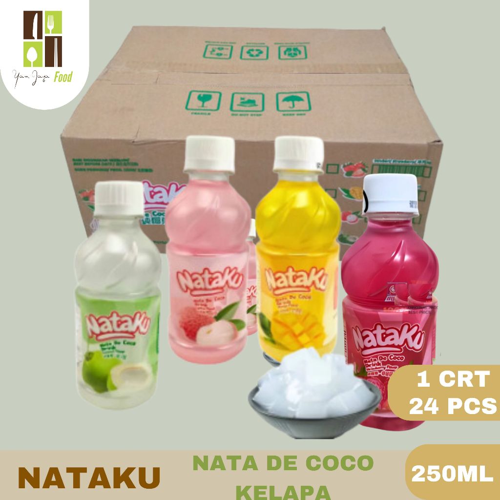 

Nataku Minuman Nata De Coco / Drink Coco Leci / Mangga / Strawberri / Kelapa 250ml 1CRT/24PCS