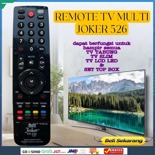 REMOTE TV JOKER MULTIFUNGSI REMOT TV UNIVERSAL 526