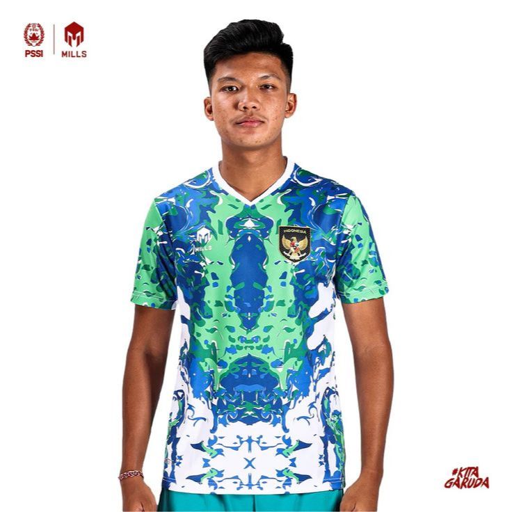 MILLS JERSEY TIMNAS INDONESIA PREMATCH KALDERA XXL BNWT ORIGINAL 100%