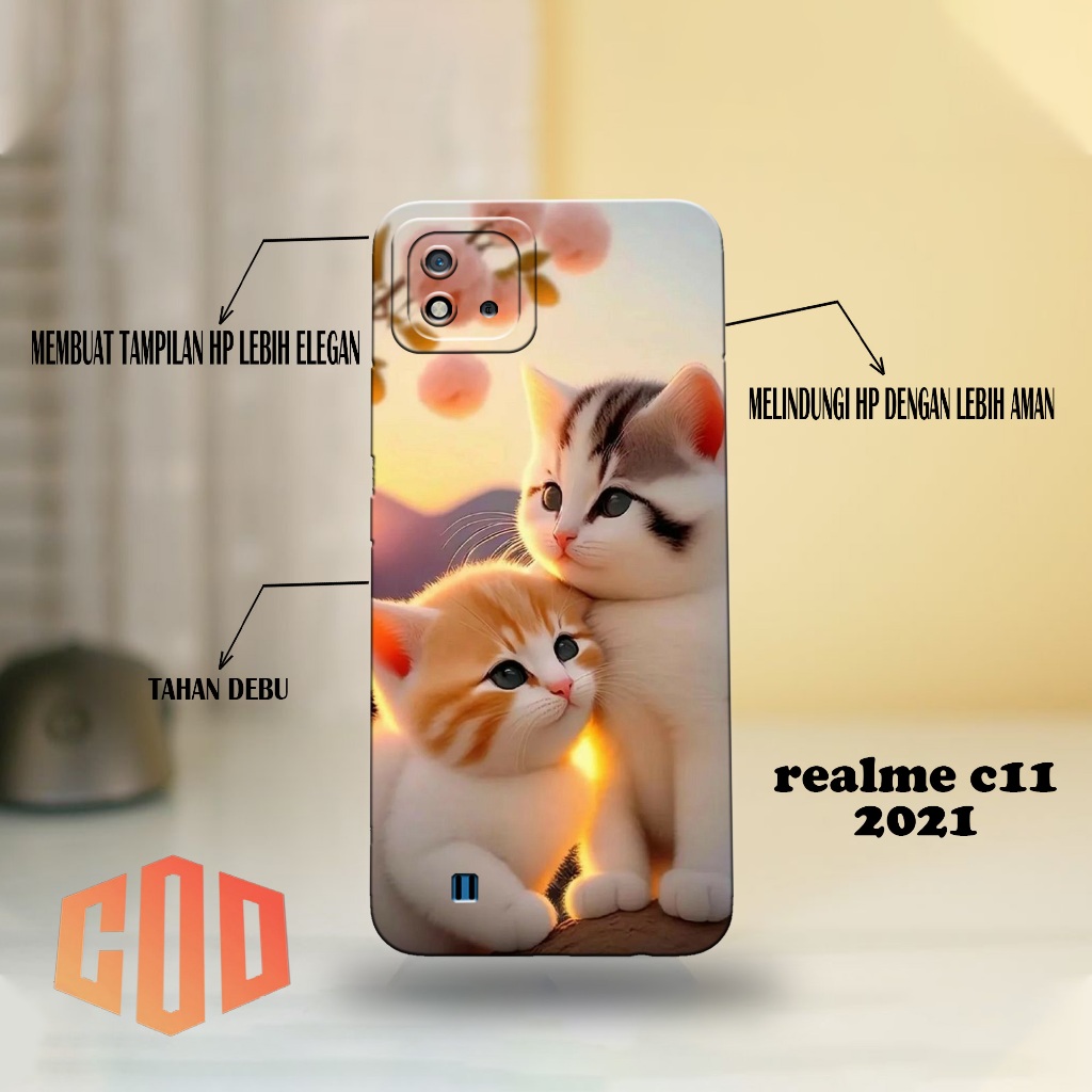 REALME C11 2021 - Softcase REALME C11 2021 - Case Pro Camera REALME C11 2021  - KUCING Case - Casing