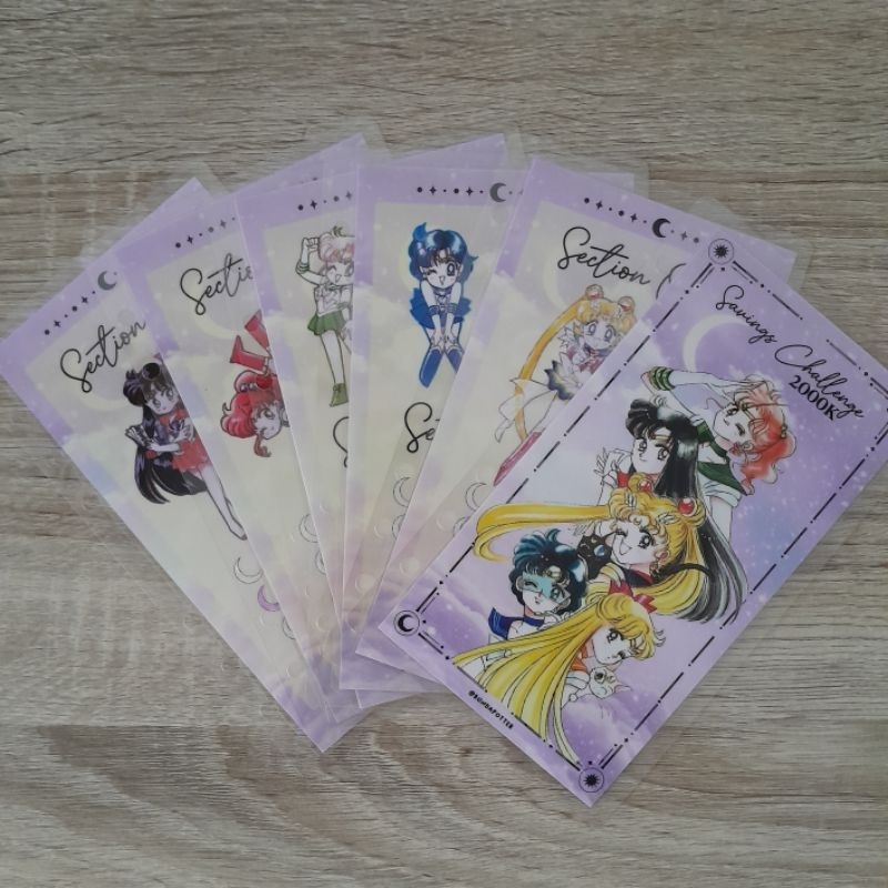 

Cash Envelope Sailor Moon Savings Challenge Target 2juta