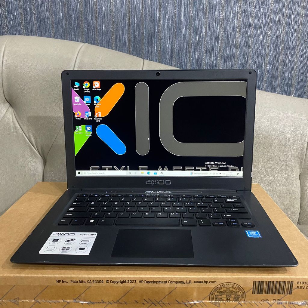 Laptop Axioo Mybook 14H, Seri Baru, Super Slim, Lengkap, Grey