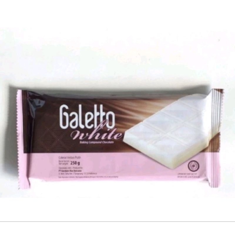 

GALETTO COKLAT BATANG PUTIH / BAKING COMPOUND PUTIH 250GR