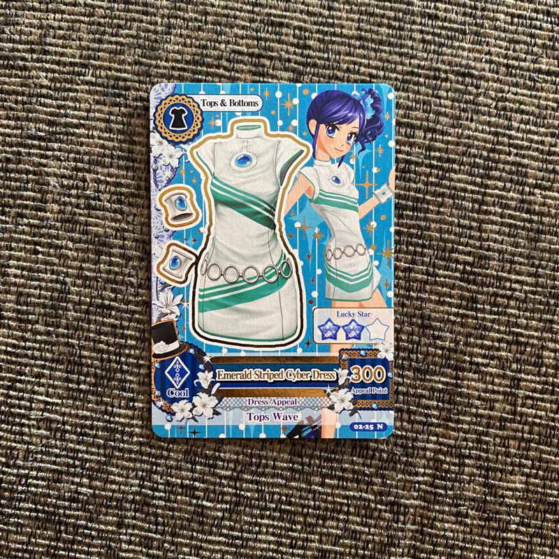 Kartu Aikatsu Normal Aoi Emerald Striped Cyber Dress S1V2 Murah Asli Original Official