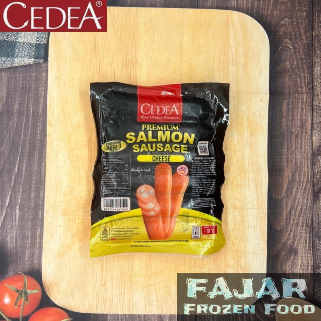 

CEDEA PREMIUM SALMON SAUSAGE CHEESE 390gr | SOSIS SALMON ISI KEJU