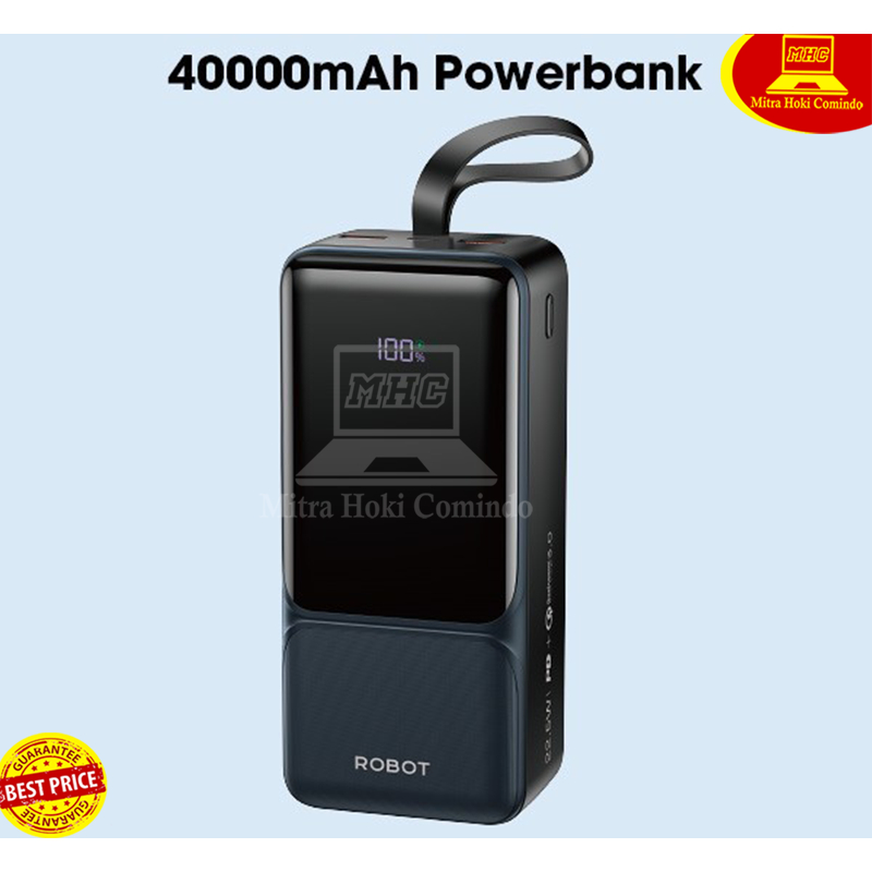 POWER BANK ROBOT RT40 RT-40 POWERBANK 40000mah FAST CHARGING