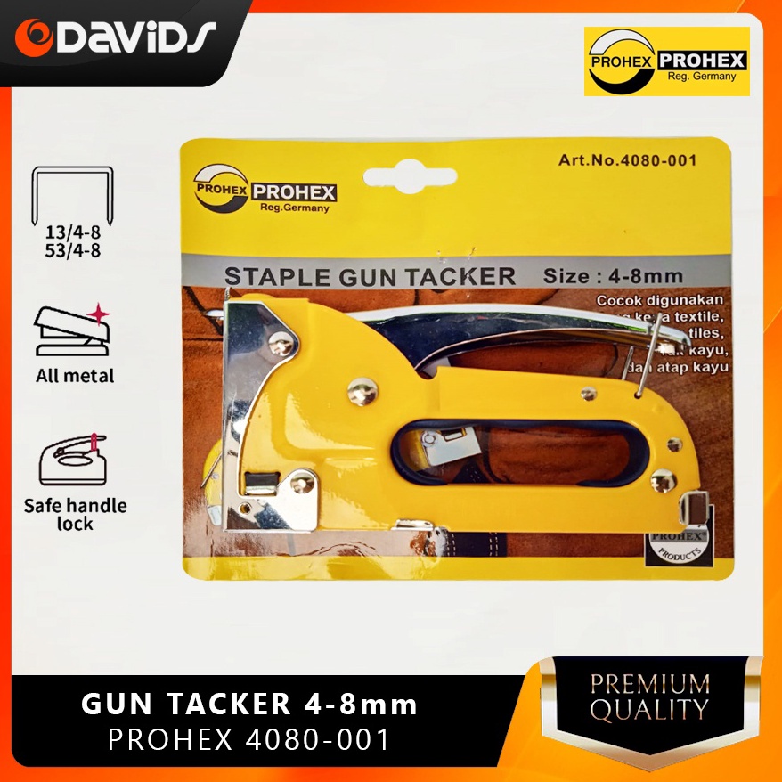

Staples Tembak Gun Tacker Stapler Seteples Setaples Jok Motor 48mm Prohex 481 y V8F4