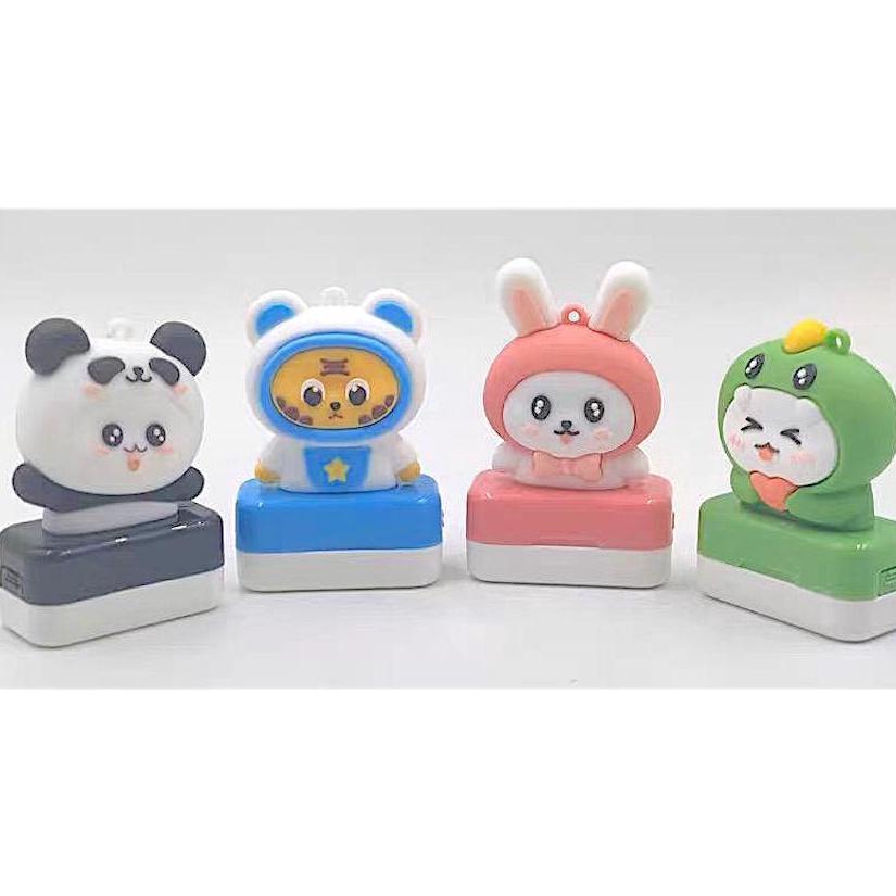 

Stamp Custom stamp gantungan tali stempel nama Karakter Animal o F2H2