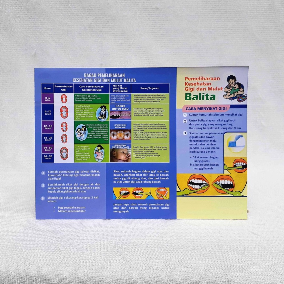 Leaflet  Brosur Pemeliharaan Gigi Balita Leaflet Kesehatan Gigi Balita Leaflet Kesehatan Murah x H6A
