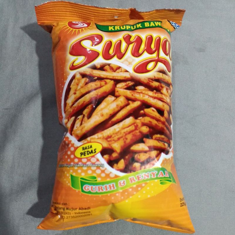 

KERUPUK BAWANG SURYA 225 GRAM