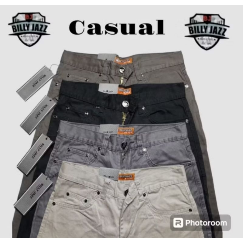 Celana panjang Kanvas Pria Original Billy jazz