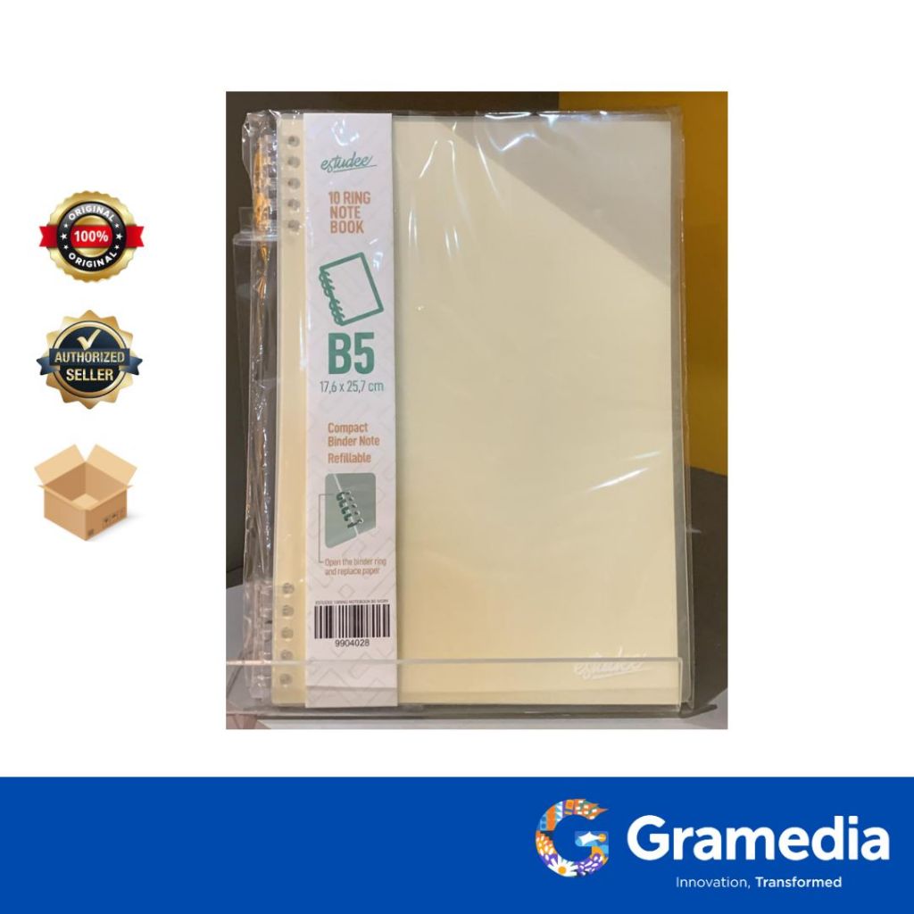 

Gramedia Surabaya - ESTUDEE 10RING NOTEBOOK B5 IVORY