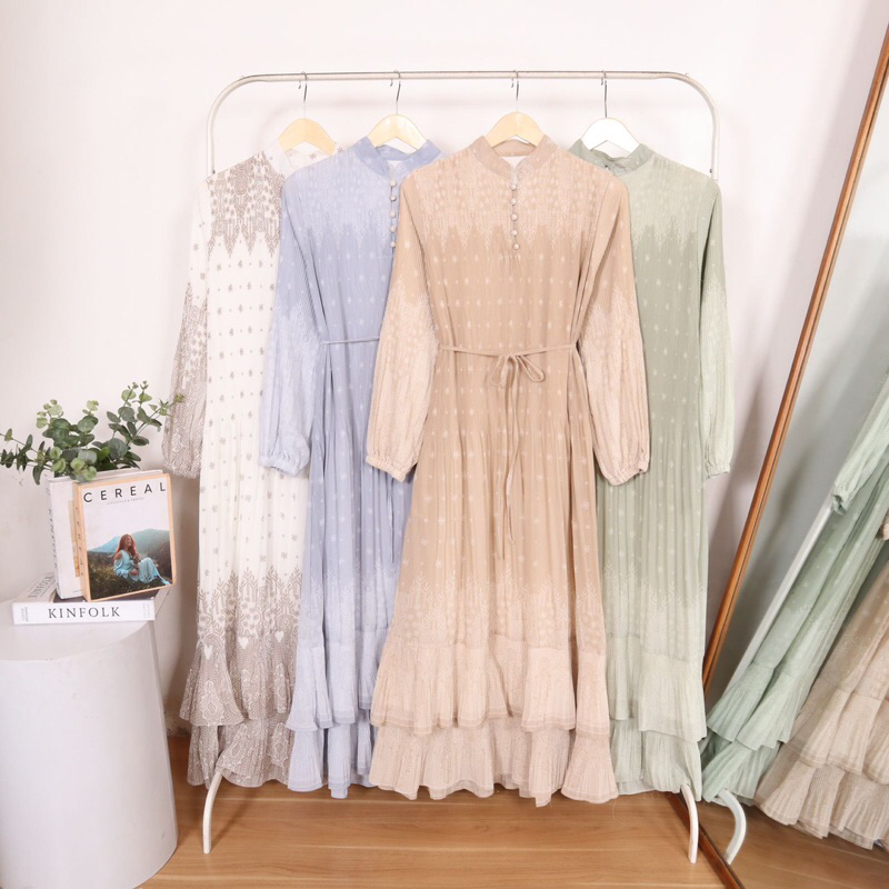 ciscoapparel - RIANA LONGDRESS - dress wanita - ootd kondangan- dress kondangan - cerutty