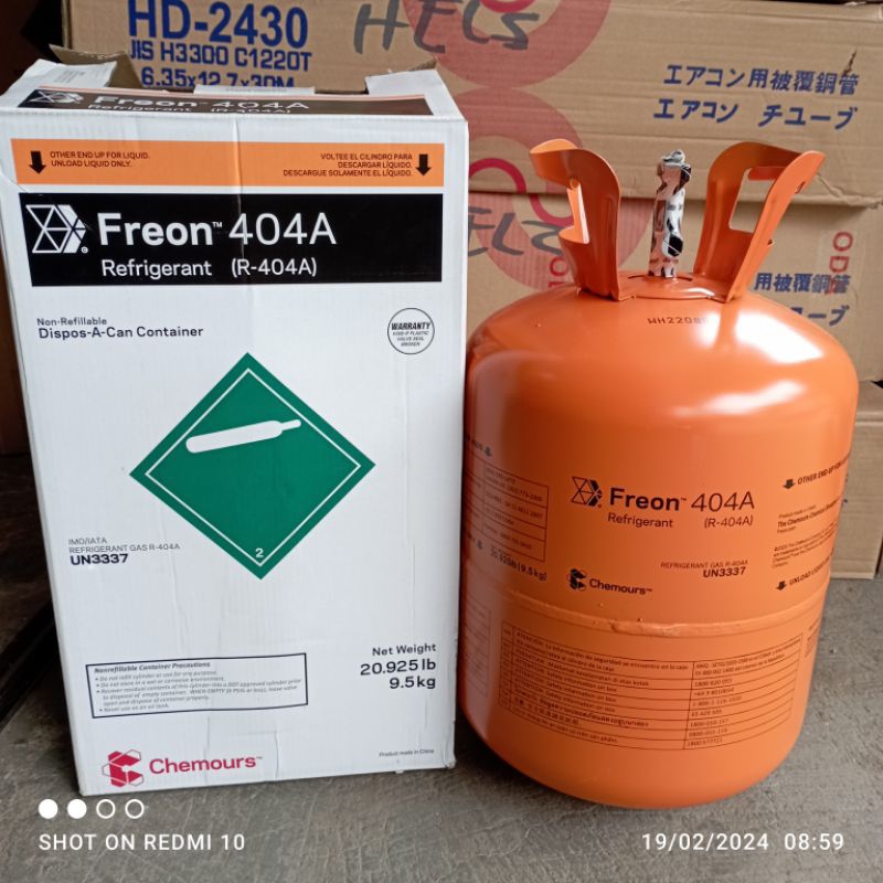 FREON CHEMOURS R404A (9,5kg) CINA/SHANGHAI