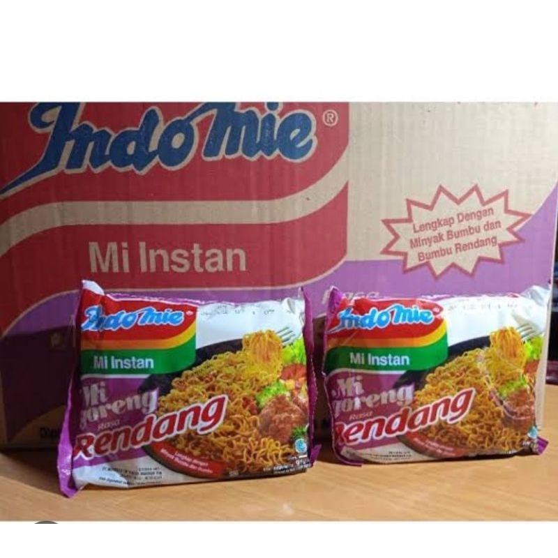 

indomie mi goreng rasa rendang 1dus isi 40bungkus x 91gram..