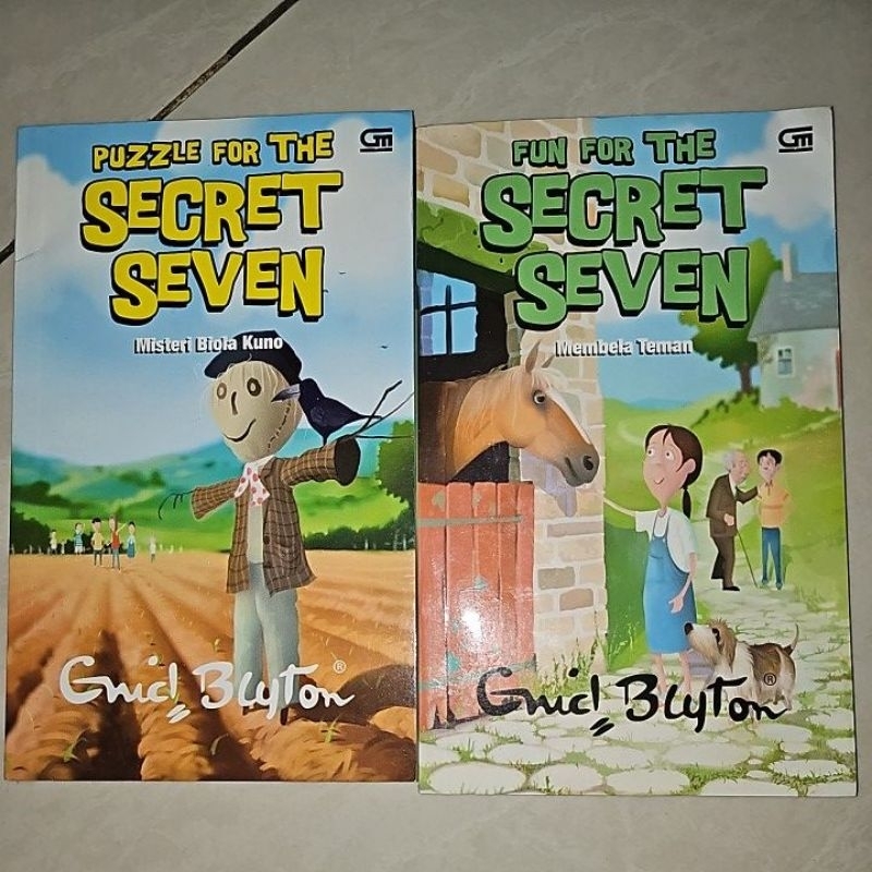 BUKU BEKAS ERUC BLYTON / SERCET SEVEN / MISTERI BIOLA KUNO DAN MEMBELS TEMAN