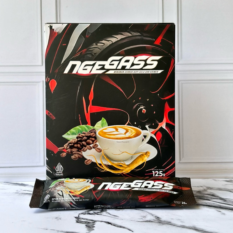 

[PRIVASI] Kopi Ngegass 1 Box (5 Sachet) Minuman Serbuk Rasa Kopi Gula dan krimer 100% Original