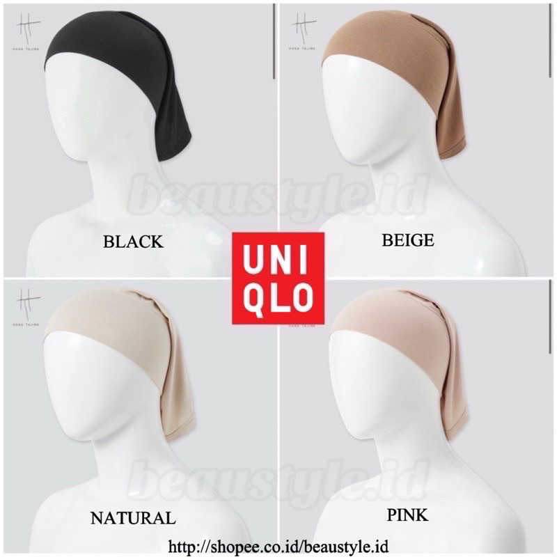 Preloved New UNIQLO x Hana Tajima Airism Woman Inner Hijab Headband Ciput Ninja Jilbab Bandana Kerud