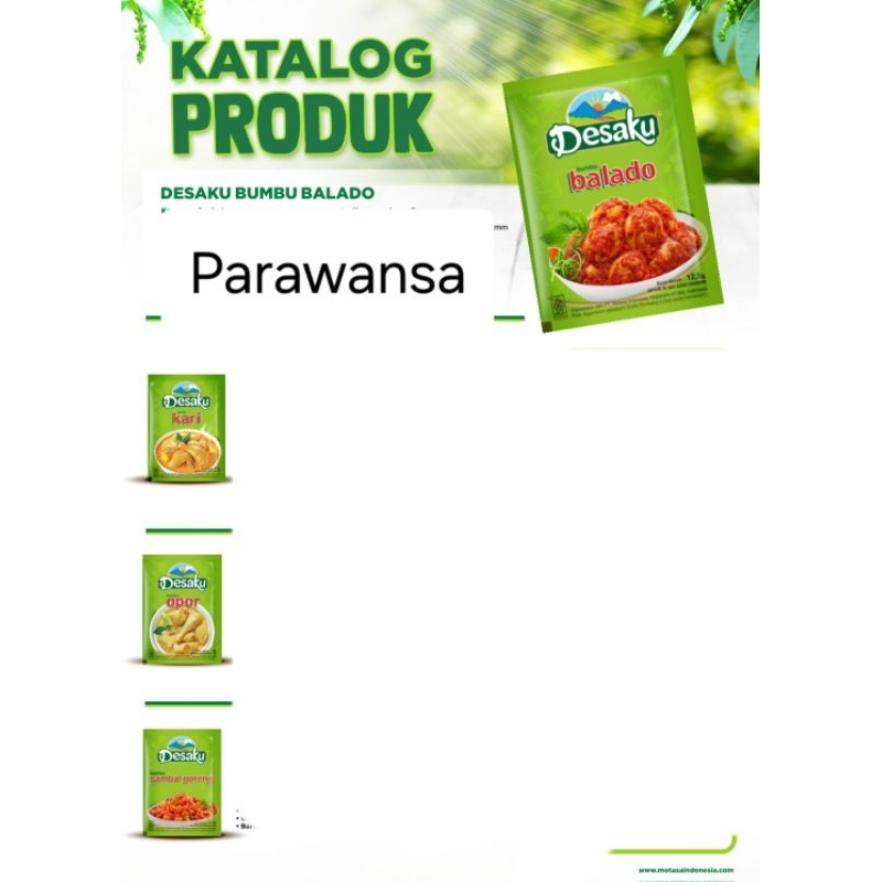 

Desaku Balado ,Sambal Goreng 1 renteng (10pcs)