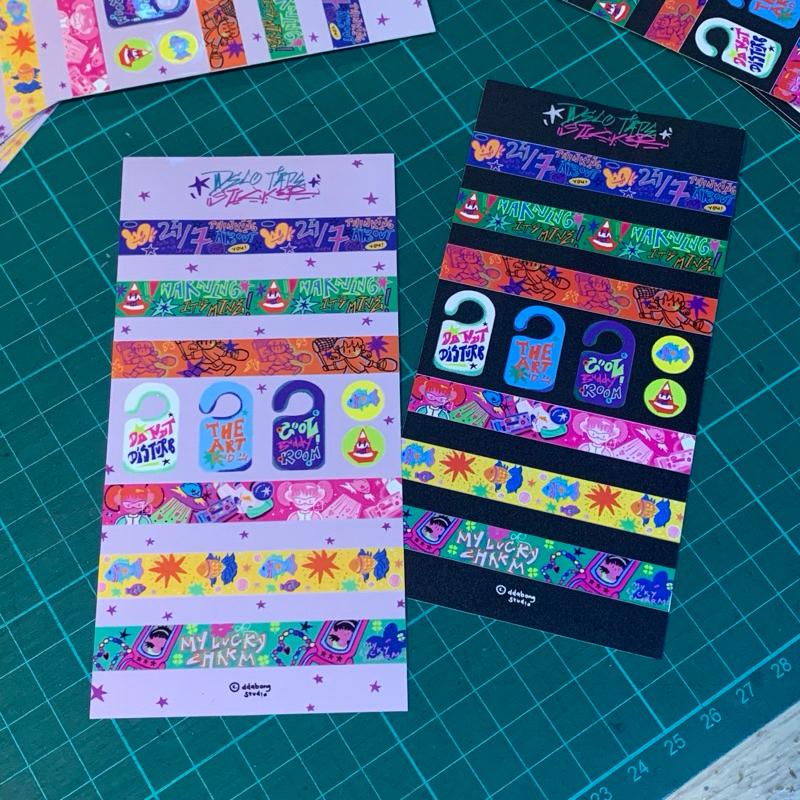 

Deco Washi Tape Sticker Sheet by Ddabong Studio