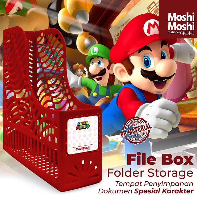 

File Box Moshi 4 Pcs Folder Storage Tempat Penyimpanan Dokumen Karakter Lucu x D7P9