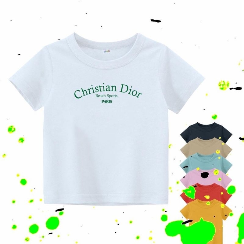 KAOS ANAK CHRISTIAN DIOR - KAOS ANAK CEWE COWO UNISEX USIA 2-10 TAHUN