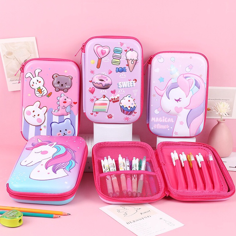 

Kotak Pensil 3D Pencil Case MIRIP SMIGGLE Lookalike KB PG TK SD HardTop Organizer Lucu Tepak Alat Tulis x G5I7