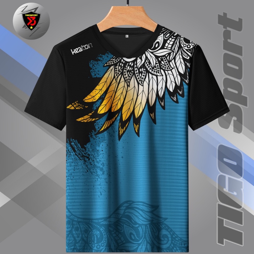 KODE C92E  BORNEO  BAJU BADMINTON DEWASA LENGAN PENDEK KAOS BULUTANGKIS JERSE BADMINTON JERSEY BADMI