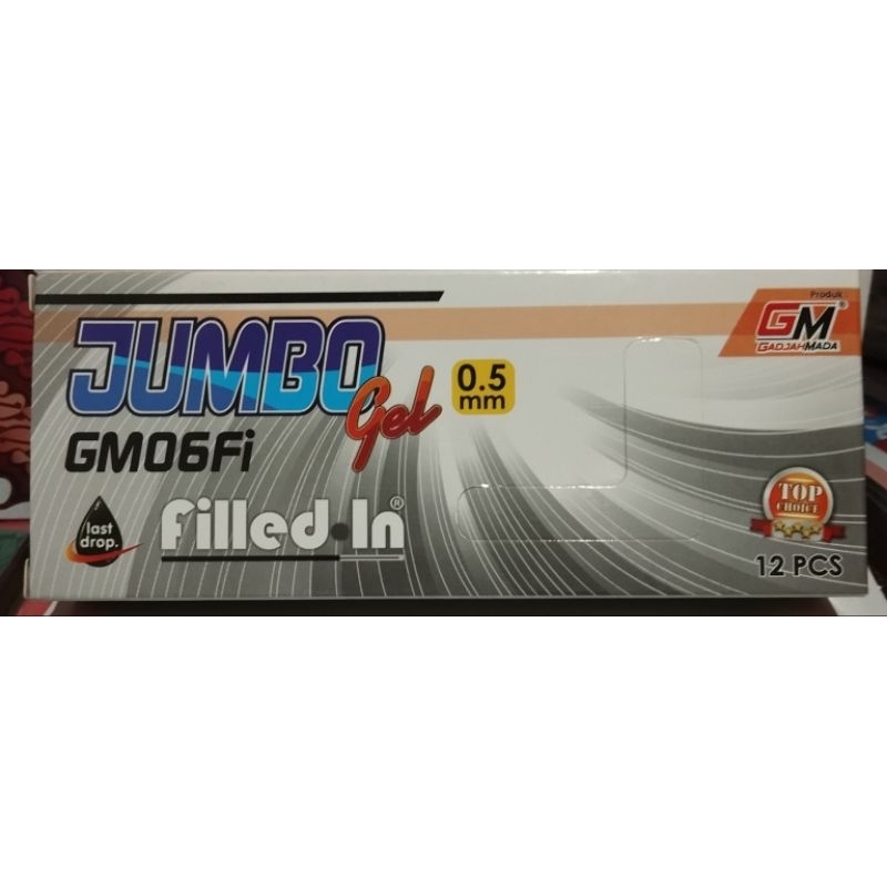 

pen Pulpen gel gm jumbo per box 12 pcs