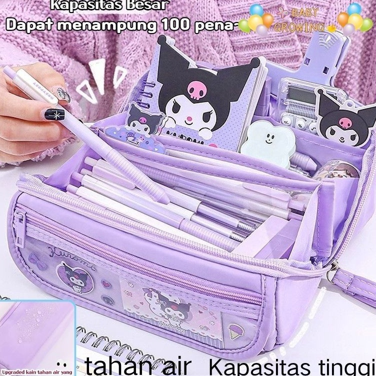 

KODE G92O Baru Berkapasitas Besar Tempat Pensil Sanrio Tempat Pensil Baru tahan air Lucu Pena Tas Kuromi Cinnamoroll Penyimpanan Alat Tulis Siswa Perlengkapan Sekolah Ins Kawaii Hadiah