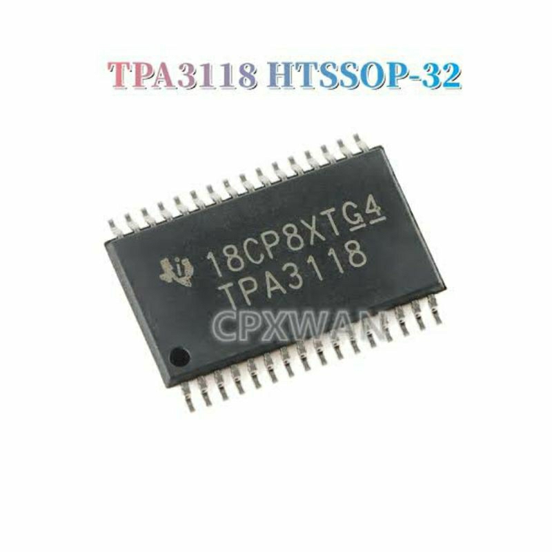 TPA3118 TPA 3118 IC Chip Amplifier Audio Cou HTSSOP-32 TPA3118 Sirkuit Terintegrasi Baru Asli
