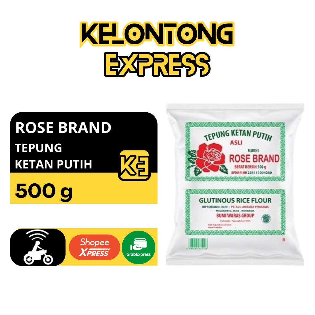 

ROSE BRAND TEPUNG KETAN 500gr