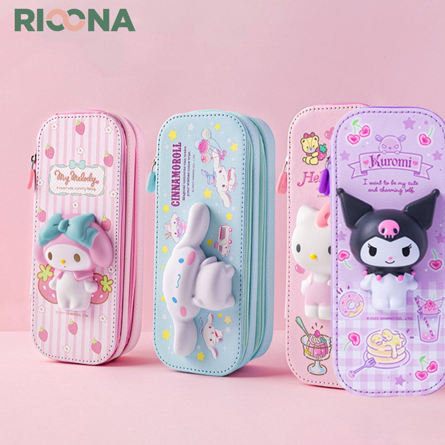 

KODE Y48L Tempat Pensil Squishy Sanrio Dua Susun Pen Holder Squishy Double Decker