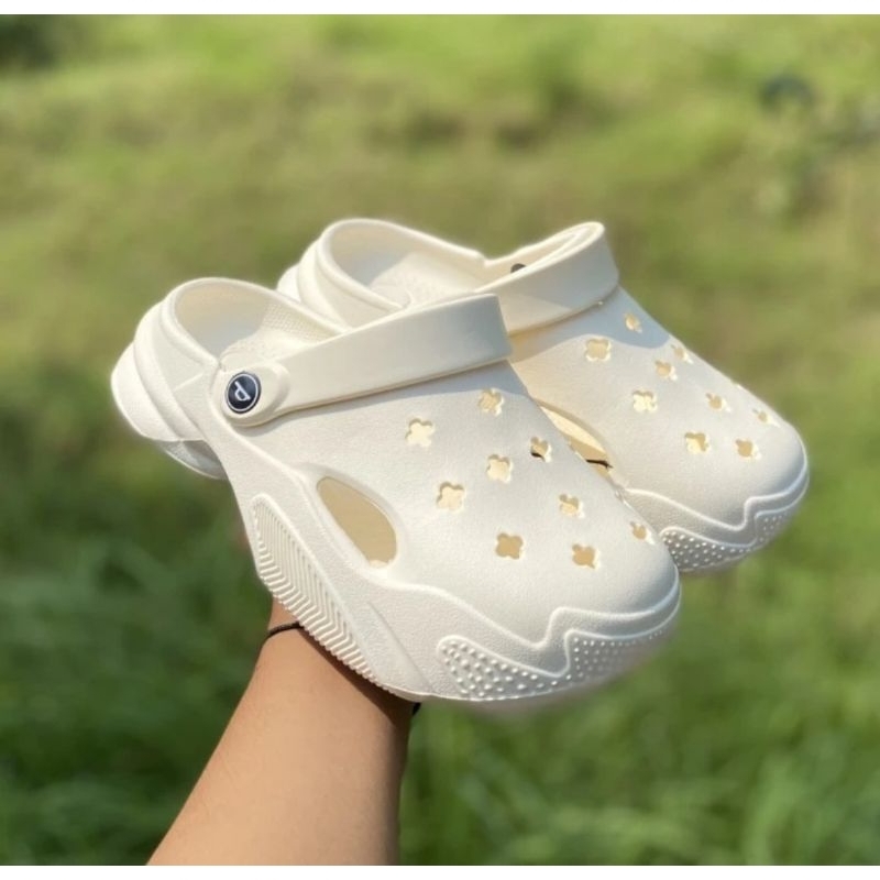 sendal selop wanita korean sandal wanita kodokan sendal wanita crocs karet terbaru