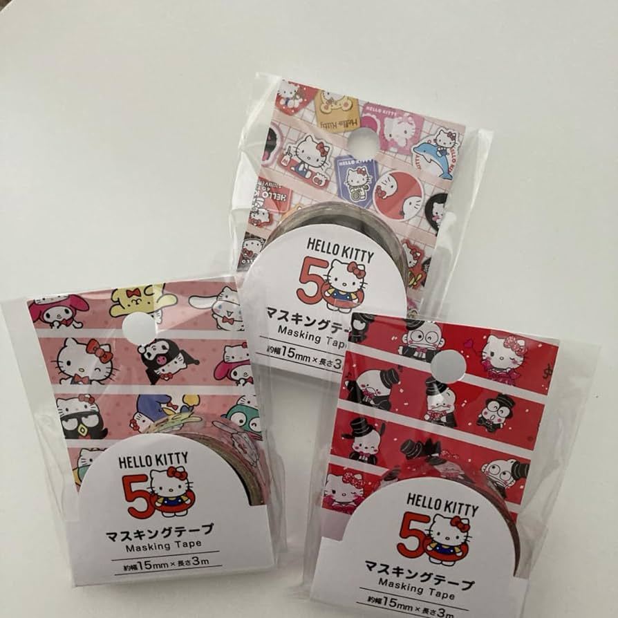 

SANRIO Masking Tape / Selotip HELLO KITTY 50th Anniversary