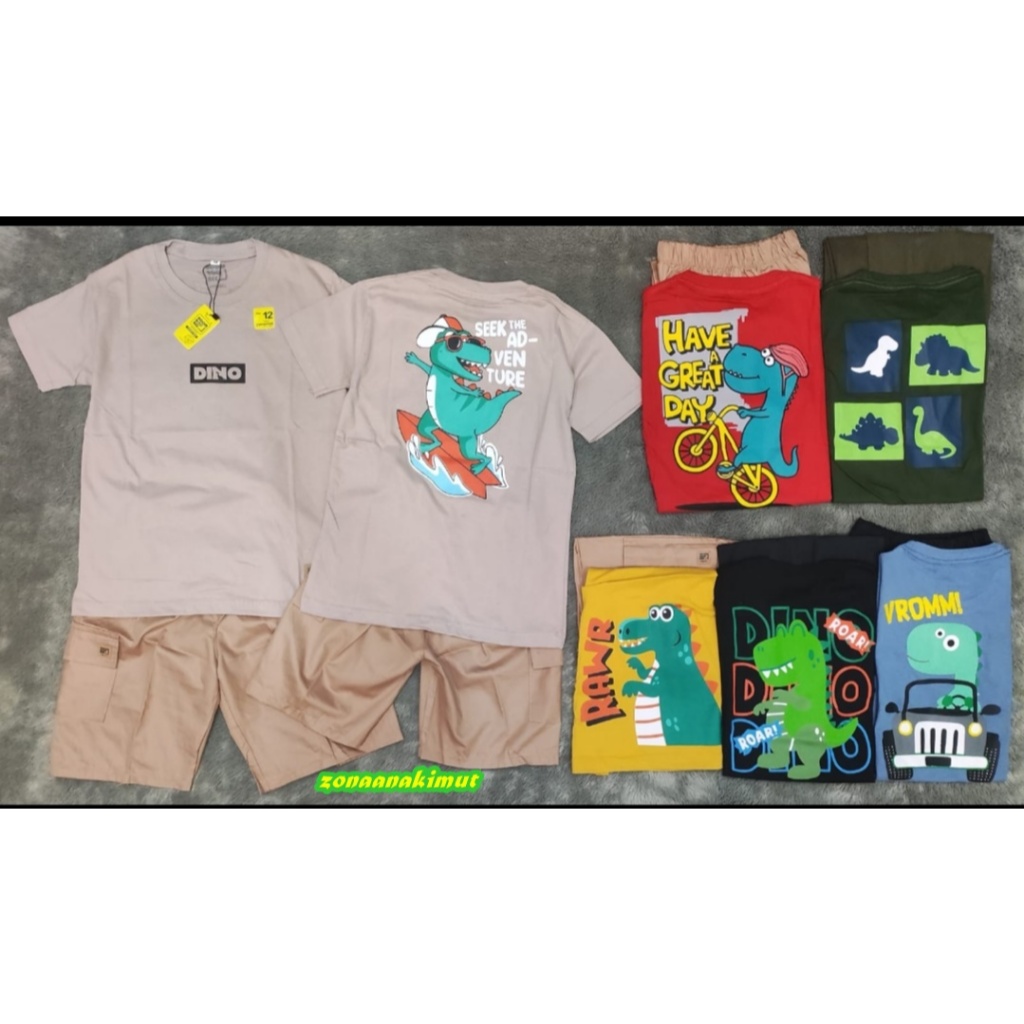 ZAI.ID BAJU SETELAN PENDEK LAKI LAKI BOOMBOOBEE ORIGINAL