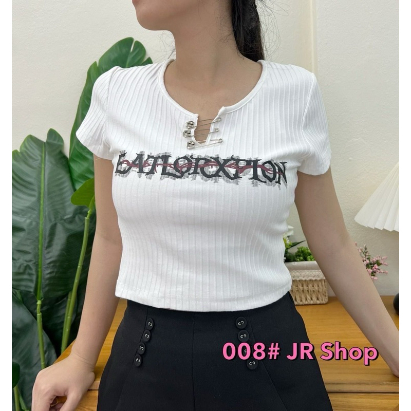 ATASAN JR FASHION 008 ATASAN CROP TULISAN EATLARXRIO BANGKOK (JR 008)