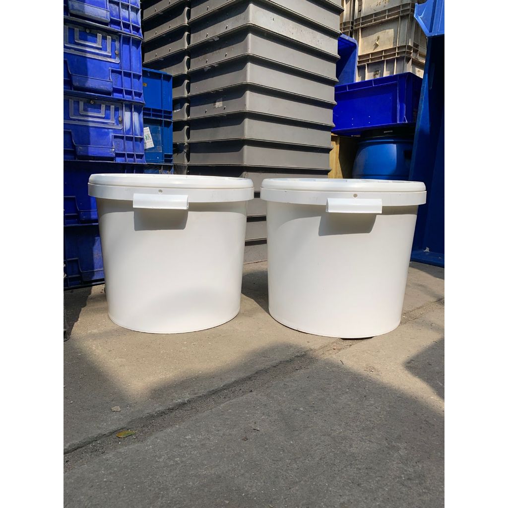 ember putih polos 30kg plastik besar bekas putih ember 30kg besar serbaguna